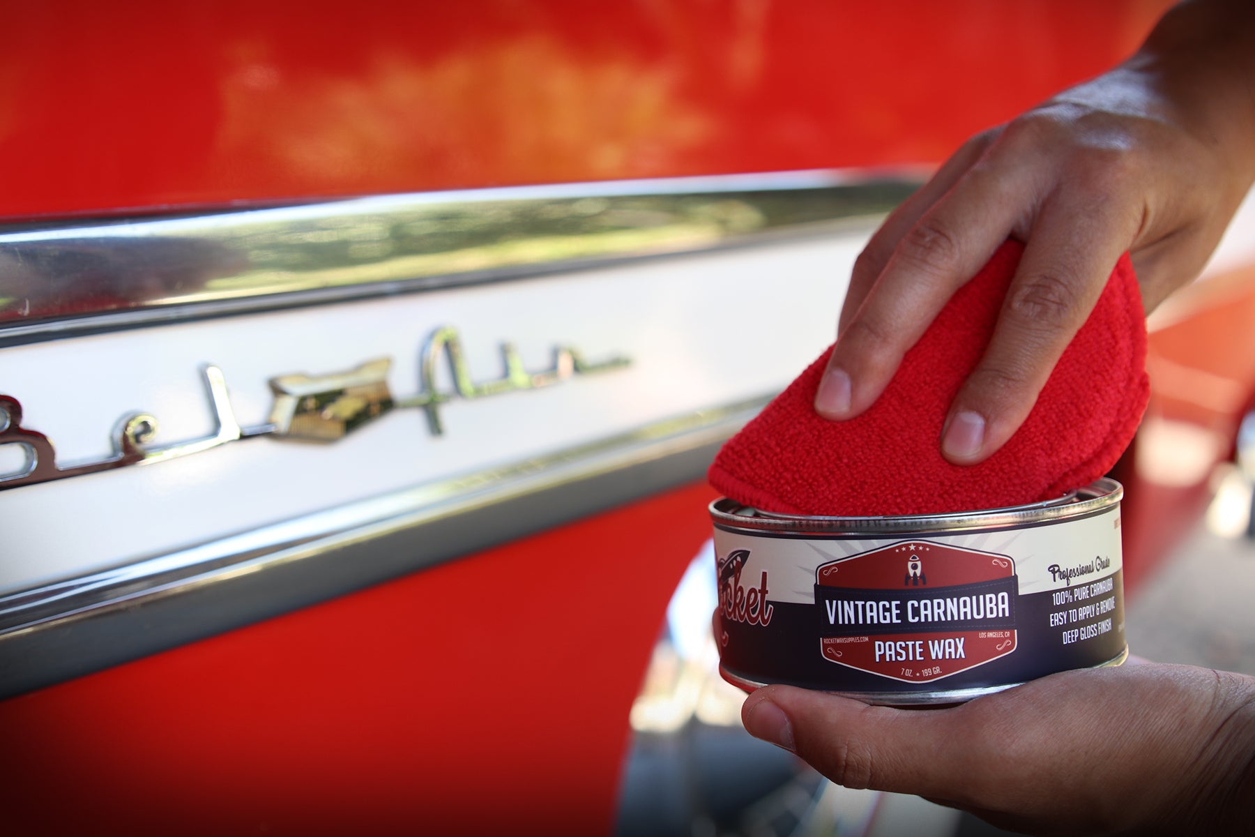 Vintage Carnauba Paste Wax + Applicator